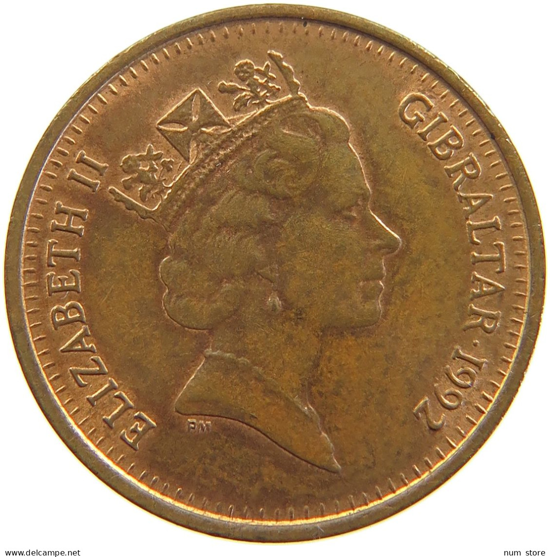 GIBRALTAR PENNY 1992 #s105 0315 - Gibilterra