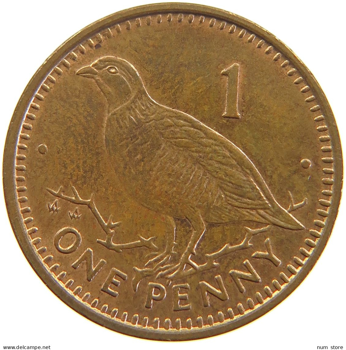 GIBRALTAR PENNY 1992 #s105 0315 - Gibilterra