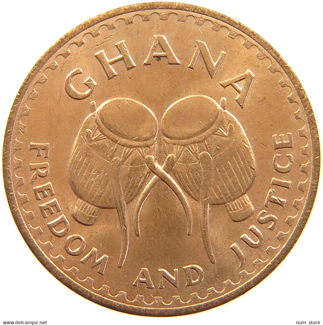GHANA PESEWA 1967 #s105 0189 - Ghana