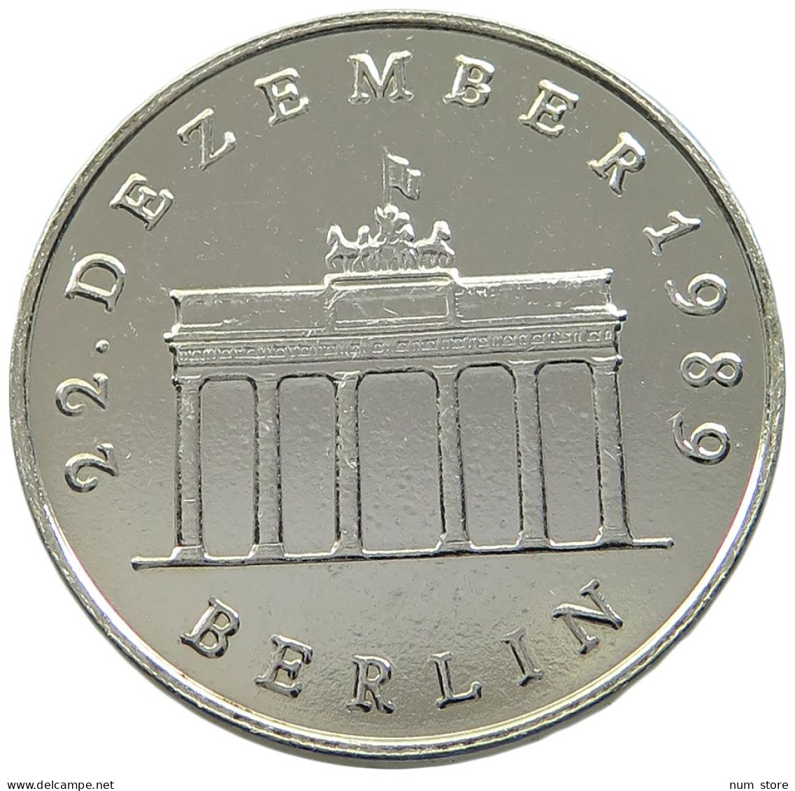 GERMANY DDR 20 MARK 1989 SILBER 18.2 #sm14 1079 - 20 Mark