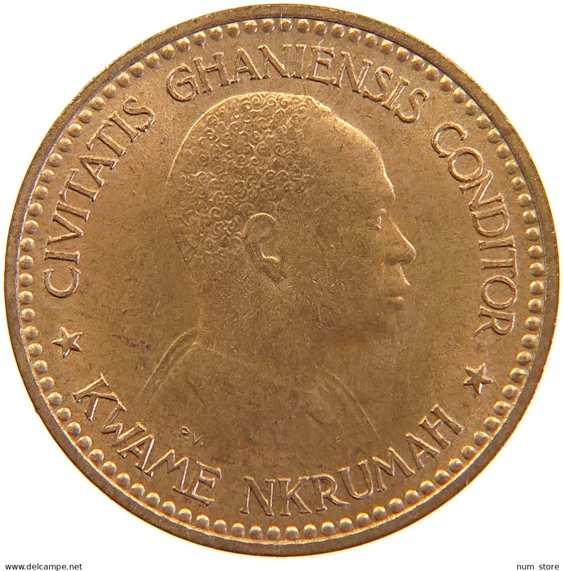 GHANA 1/2 PENNY 1958 #s105 0325 - Ghana