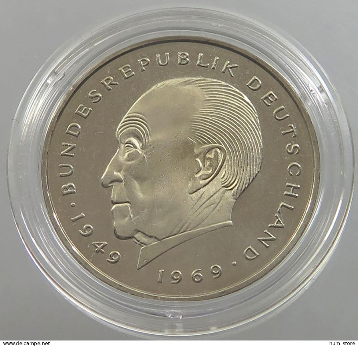 GERMANY BRD 2 MARK 1987 J ADENAUER PROOF #sm14 0275 - 2 Mark