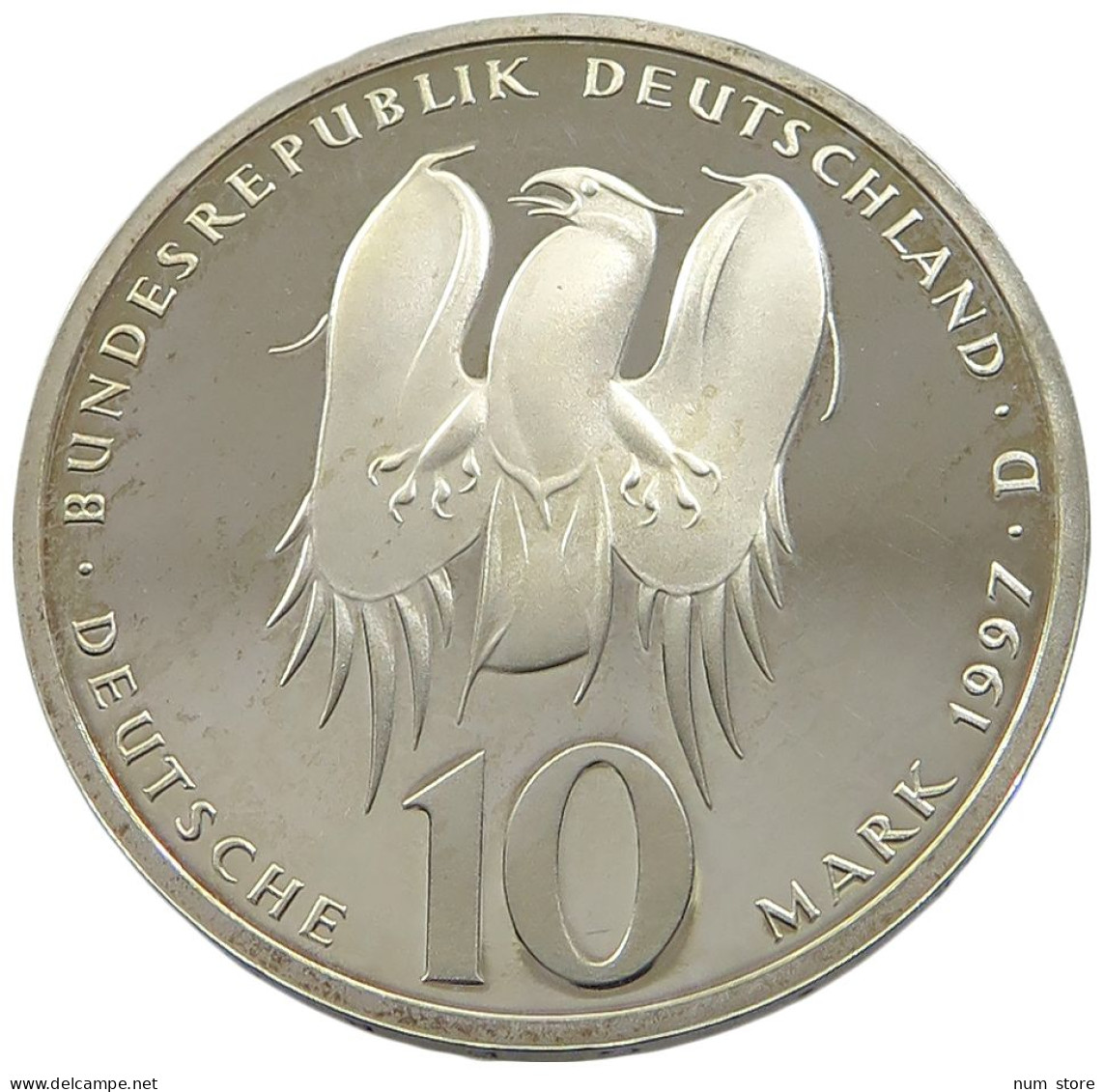 GERMANY BRD 10 MARK 1997 D PROOF #sm14 1017 - 10 Mark