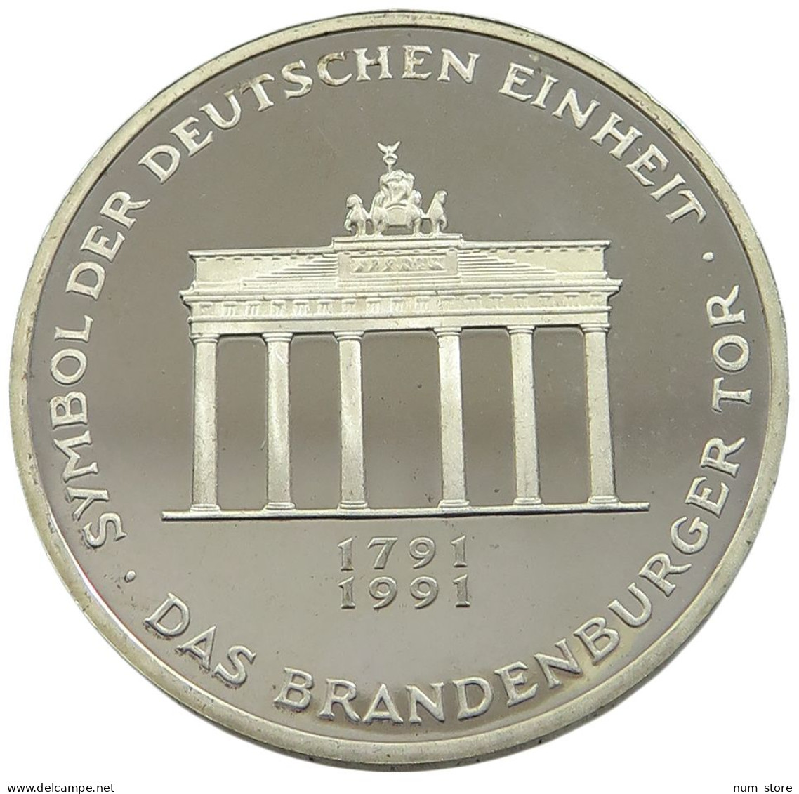 GERMANY BRD 10 MARK 1991 A PROOF #sm14 0963 - 10 Marchi