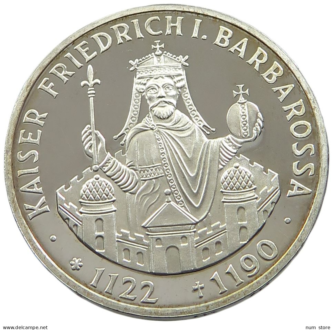 GERMANY BRD 10 MARK 1990 F PROOF #sm14 0965 - 10 Marcos