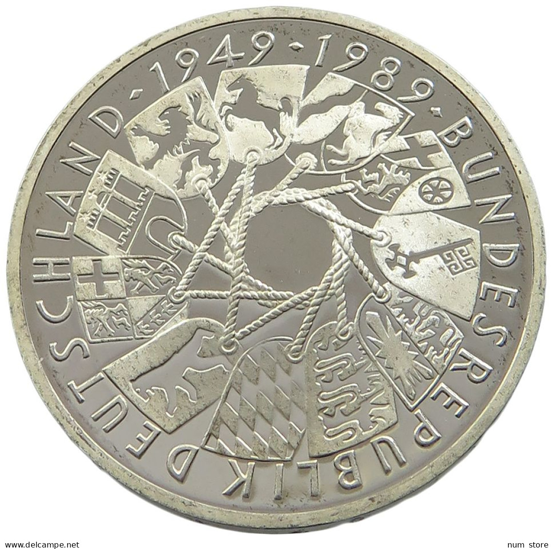 GERMANY BRD 10 MARK 1989 G PROOF #sm14 0969 - 10 Marcos