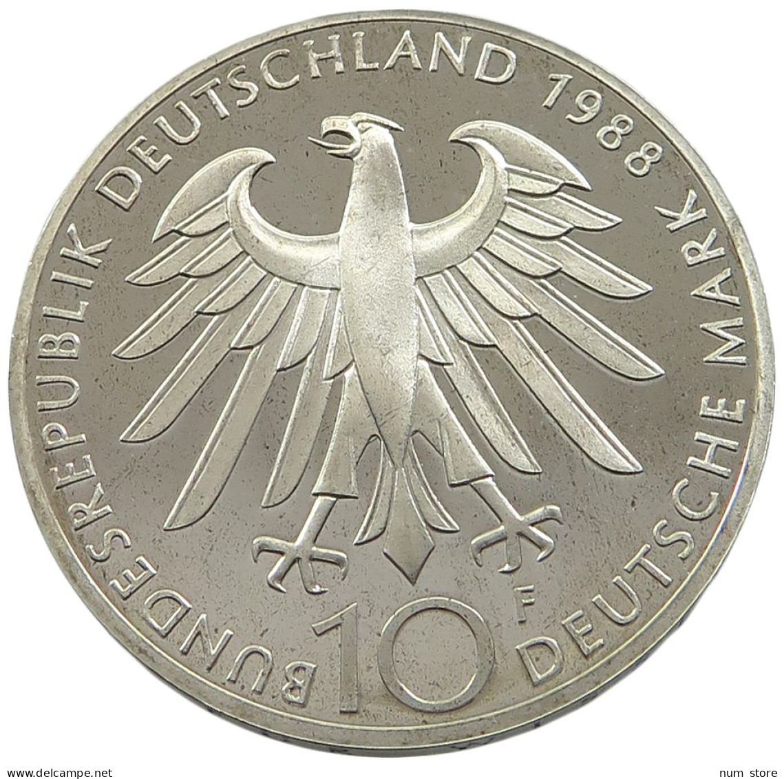 GERMANY BRD 10 MARK 1988 F PROOF #sm14 1019 - 10 Marcos