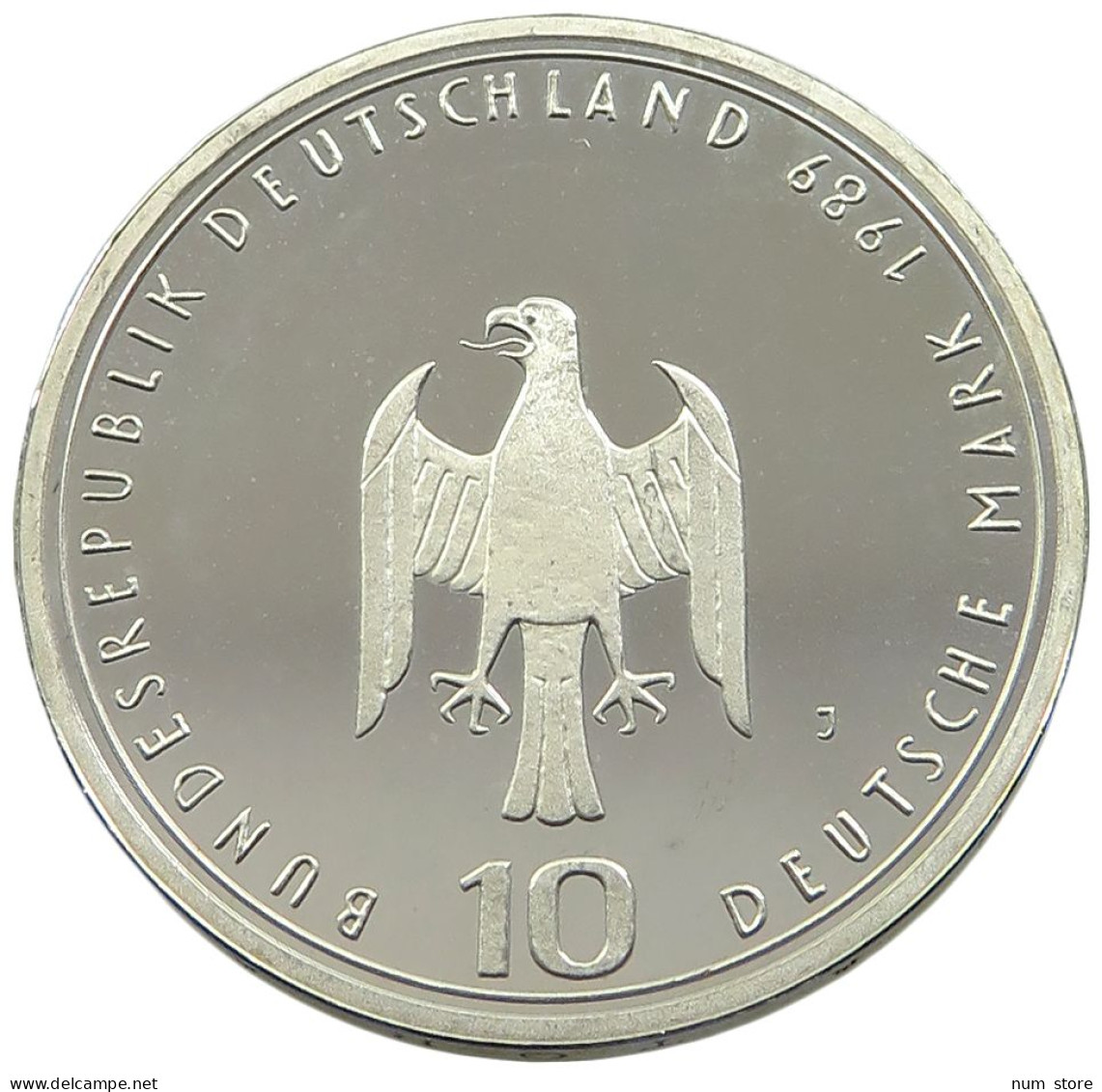 GERMANY BRD 10 MARK 1989 J PROOF #sm14 0973 - 10 Mark