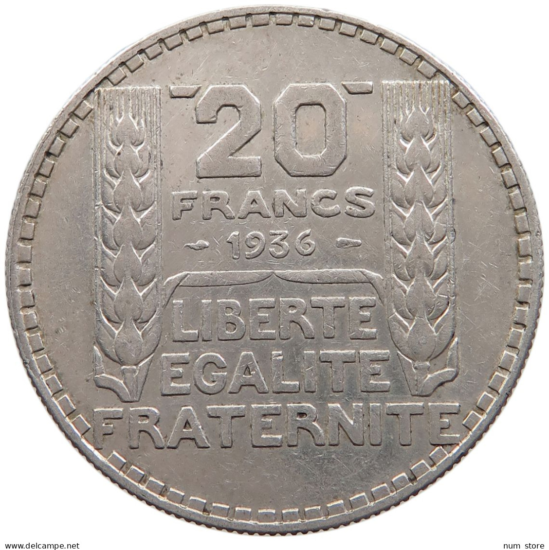 FRANCE 20 FRANCS 1936 RARE #s105 0667 - 20 Francs