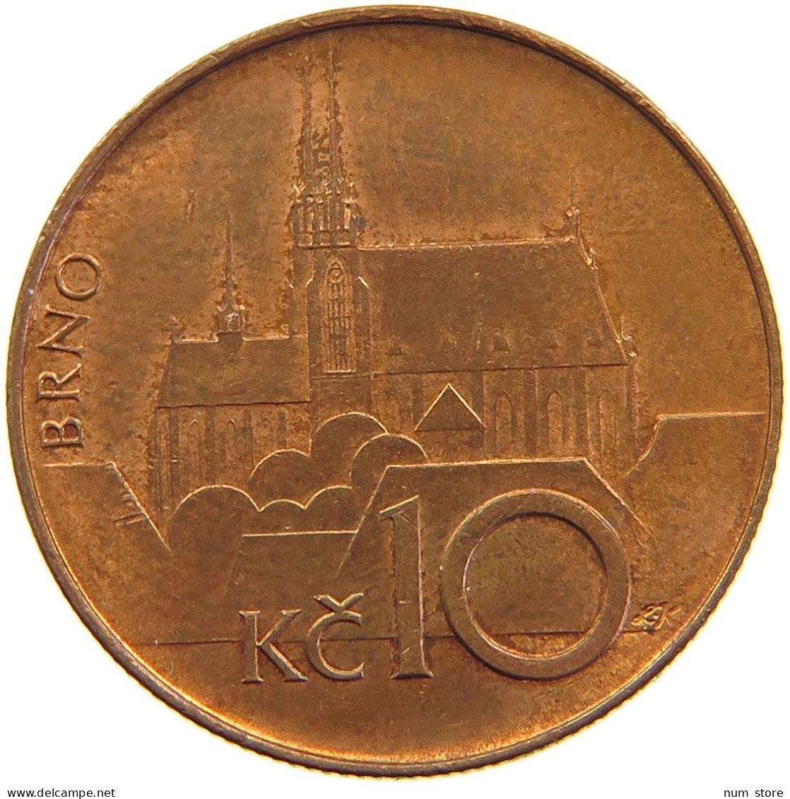 CZECH REPUBLIC 10 KORUNA 1994 #s105 0203 - República Checa