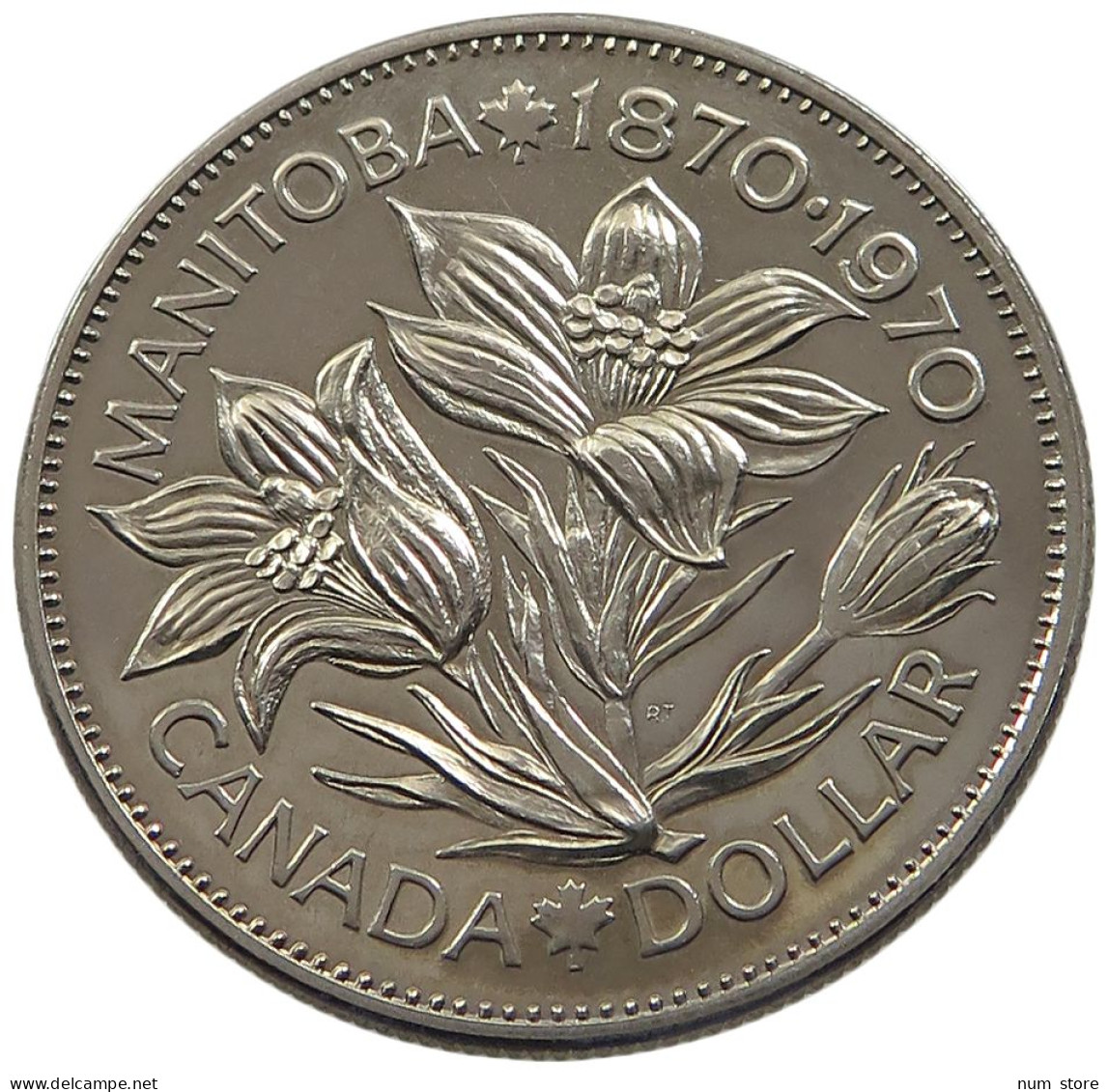 CANADA DOLLAR 1970 MANITOBA PROOF #sm14 0951 - Canada