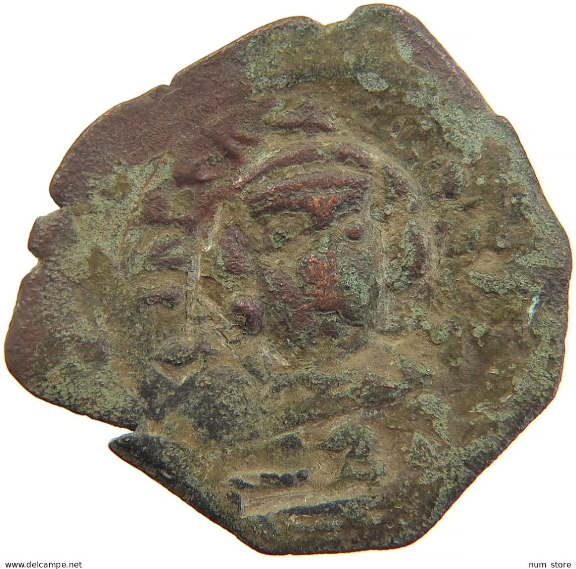 BYZANTINE EMPIRE FOLLIS OVERSTRUCK #t033 0449 - Byzantine