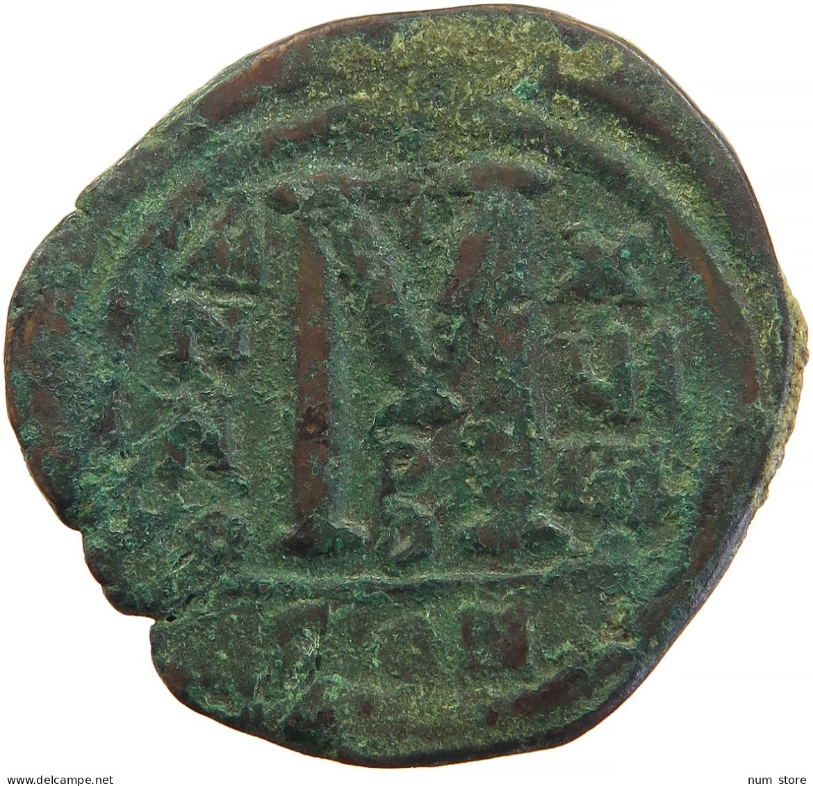 BYZANTINE EMPIRE FOLLIS Justinianus I (527-565) Constantinople YEAR 19 #t033 0469 - Byzantine