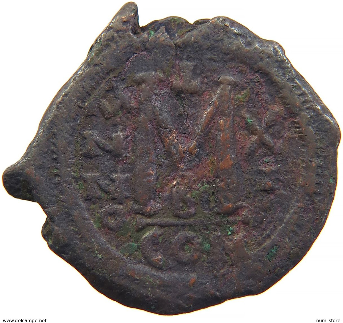 BYZANTINE EMPIRE FOLLIS Constantinople Year 11 #t033 0533 - Bizantine