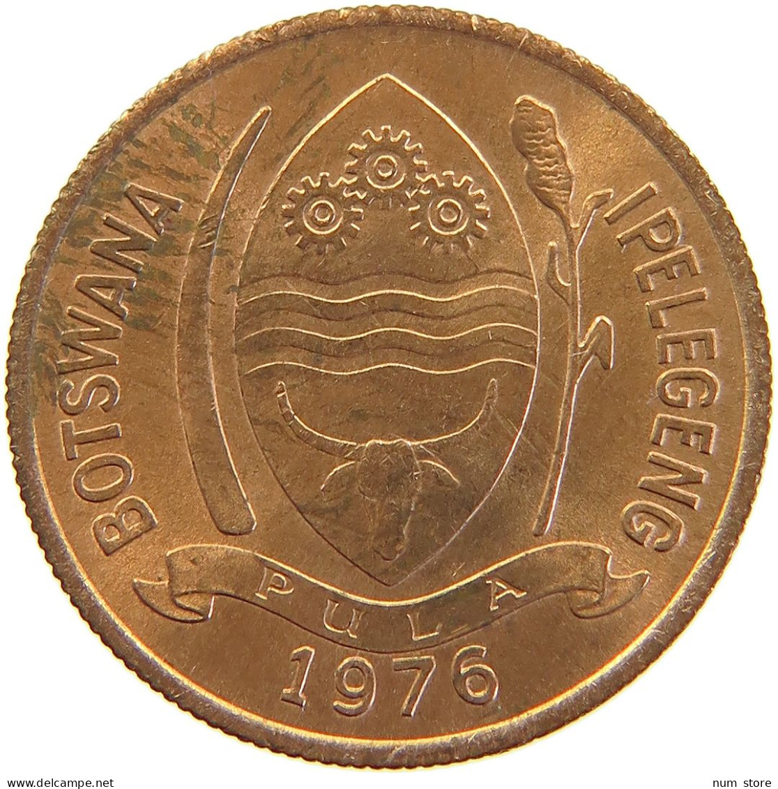 BOTSWANA 5 THEBE 1976 #s105 0377 - Botswana