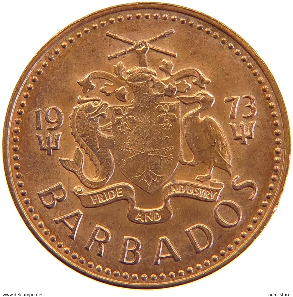 BARBADOS CENT 1973 #s105 0363 - Barbados (Barbuda)