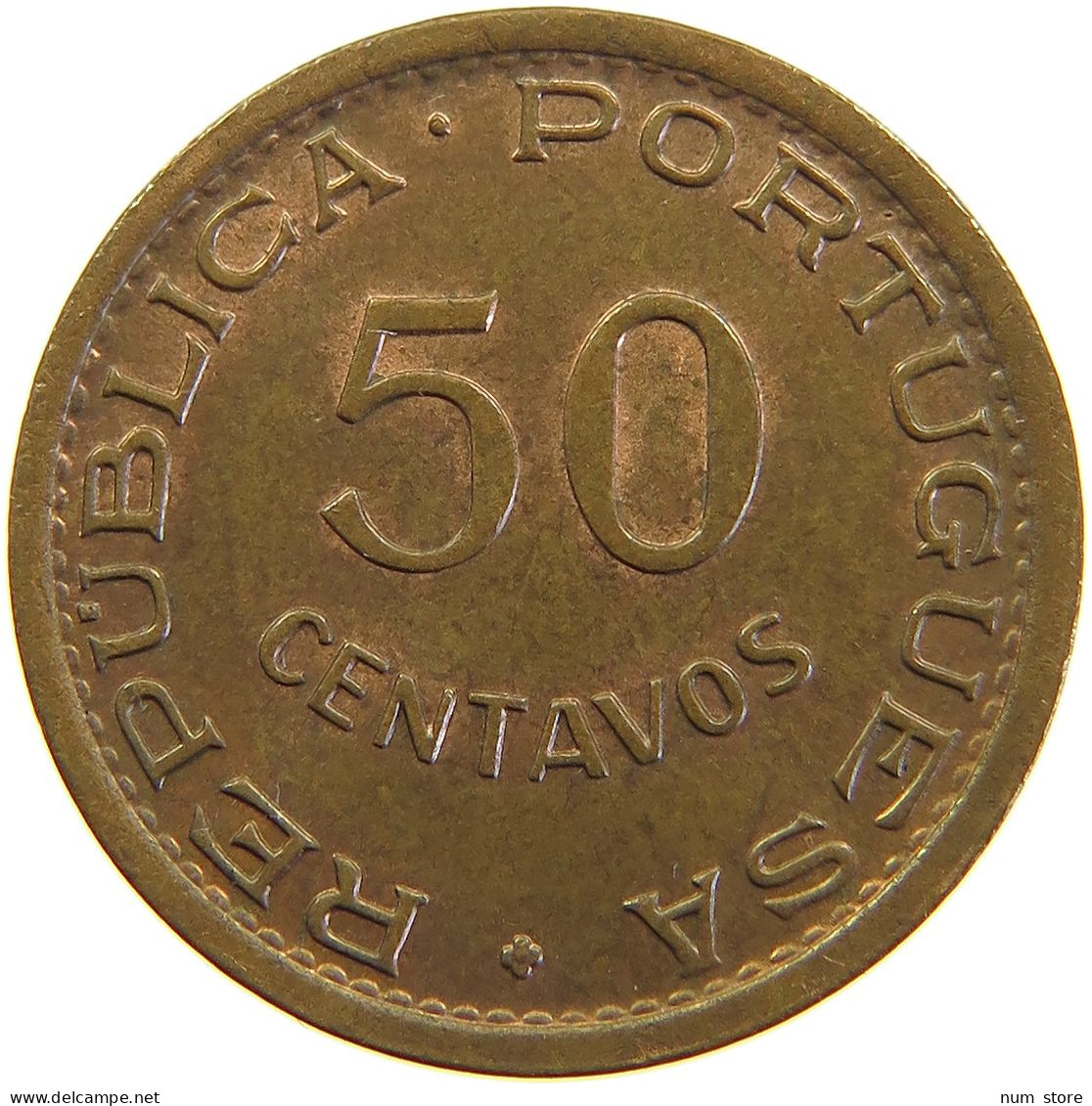 ANGOLA 50 CENTAVOS 1958 #s105 0351 - Angola