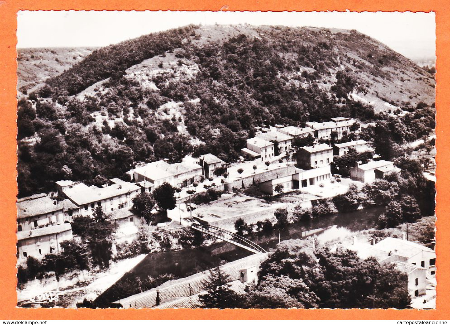 01930 / Peu Commun CAUCALIERES 81-Tarn Village Passerelle Vue Vers Le CAUSSE 1950s Photo-Bromure G.F COMBIER 320-13 A - Sonstige & Ohne Zuordnung
