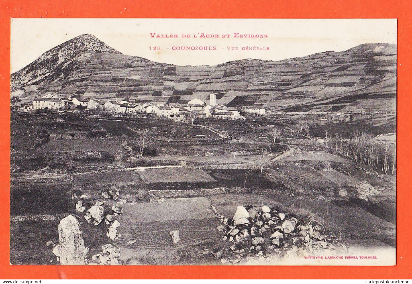 01978 / Peu Commun COUNOZOULS 11-Aude Vue Generale 1917 De Hélène DOUTRE LABOUCHE 128 Vallée Aude Et Environs - Andere & Zonder Classificatie