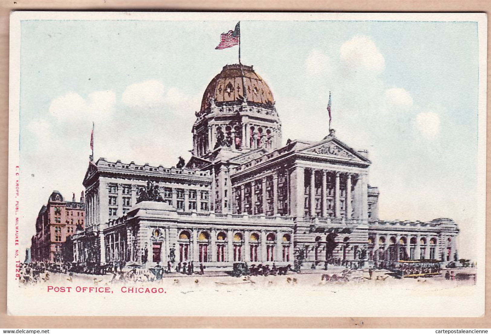 01671 / Post-Office CHICAGO Illinois 1900-1910s Published KROPP MILWAUKEE N°1328  - Chicago