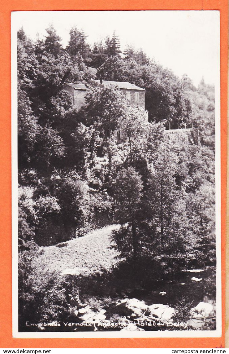 01818 / ⭐ Environs VERNOUX 07-Ardèche Hotel-Pension Du BELEY Tampon Propriétaire H. GUIRAUD Cppub Photo-Bromure 1950s - Vernoux