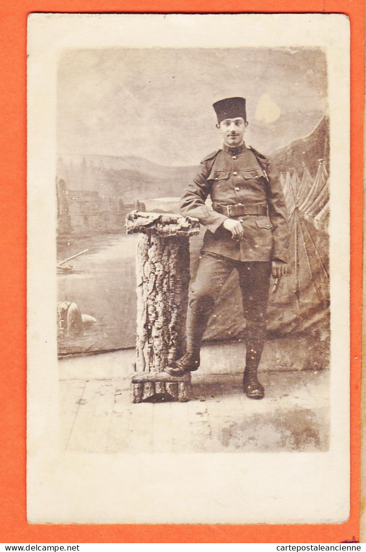 01748 / Carte Photo ALGERIE Soldat 3e Ou 5e Régiment Artillerie Pour BOURDEL Institutrice Cavenac Par Saint-Pons - Hombres