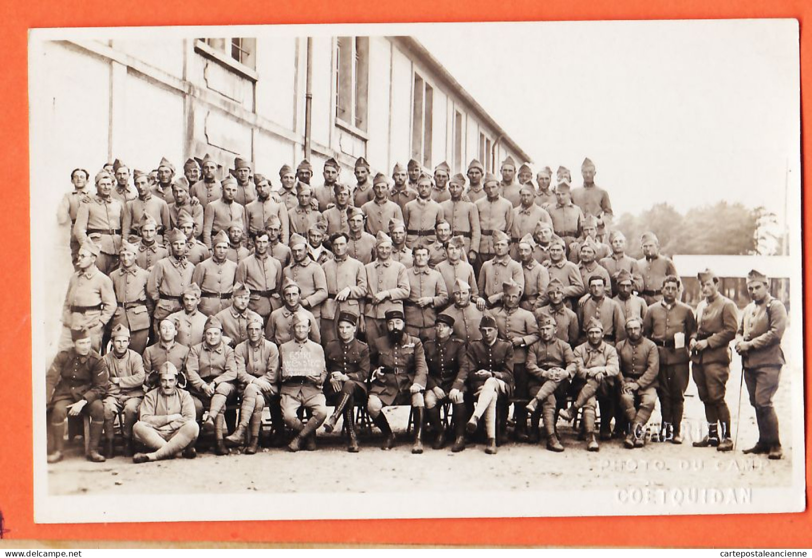 01703 / Carte-Photo GABRIEL Camp COETQUIDAN 56-Morbihan 65e Rég Infanterie 10e Cie 3e Batailon 13 Septembre 1938  - Guer Cötquidan