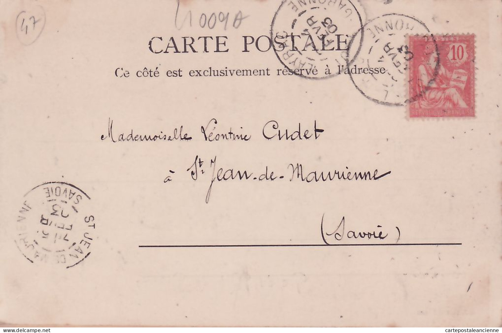 01716 / ⭐ Pic Du MIDI De BIGORRE Observatoire 2698 Mètres Altitude 1903 à Leontine CUDET Saint-Jean-Maurienne R&J D GINA - Otros & Sin Clasificación