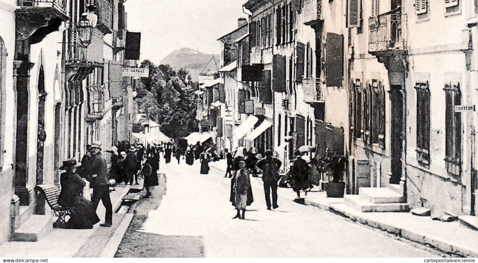 01735 / ⭐ BAREGES 65-Hautes Pyrénées Scene Rue PRINCIPALE Garage Auto 1935s à SERP Chez WOLFF Chef District Bauxwiller - Autres & Non Classés