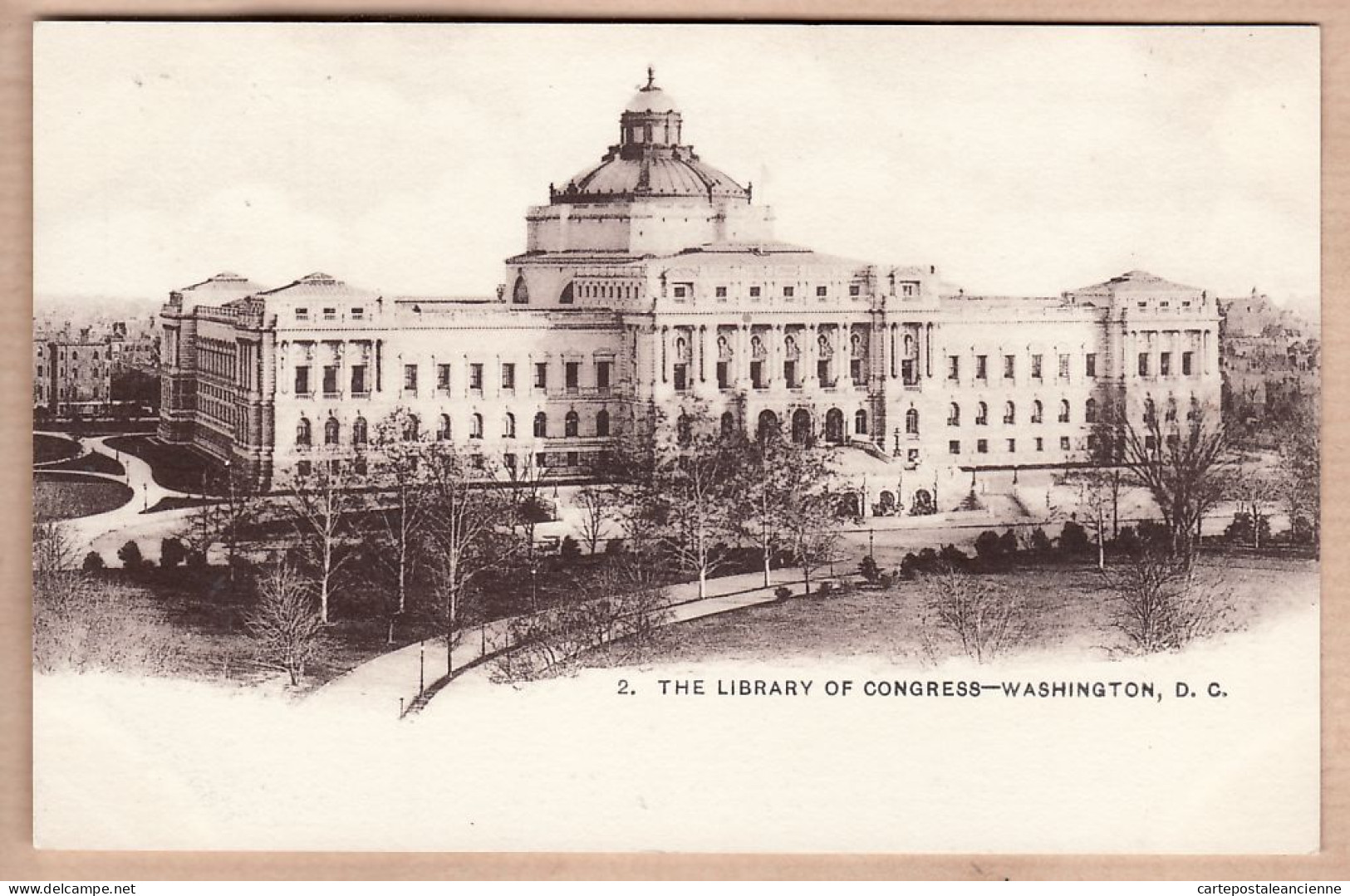 01661 / WASHINGTON D-C Library Of CONGRESS 1890s FOSTER- REYNOLDS Authorized Act Congress May 19, 1898 - Washington DC