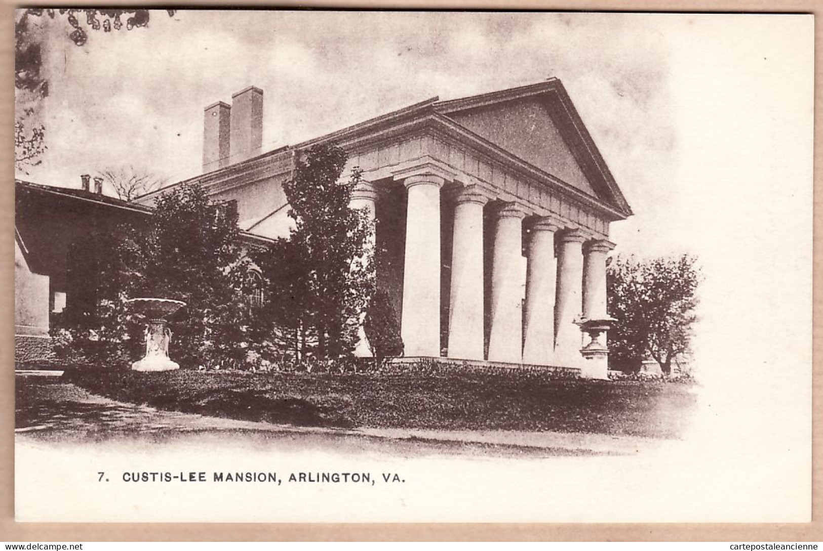 01668 / CUSTIS-LEE Mansion ARLINGTON Virginia Va1890s FOSTER- REYNOLDS N° 7 Authorized Act Congress May 19, 1898 - Arlington