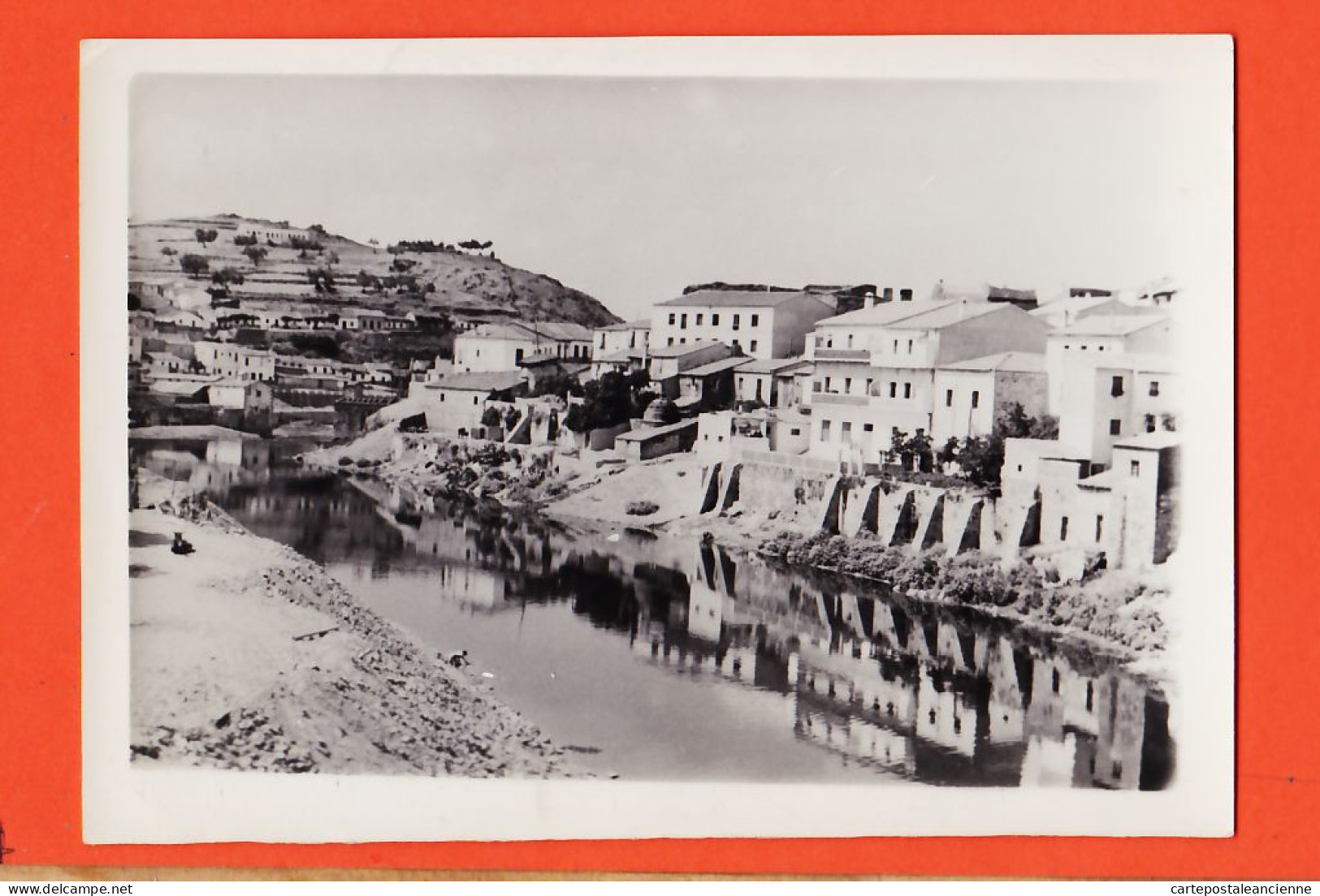 01882 / Probablemente Région BENIDORM ALICANTE Localizable Rio Pueblo Village Bord Rivière à Localiser Carte-Photo 1950 - Otros & Sin Clasificación