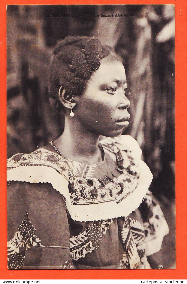 01947 / ⭐ ♥️ (•◡•) Peu Commun Ethnic Congo Belge Type De Femme ABARAMBO 1912 à W De VRIES  - Belgisch-Congo