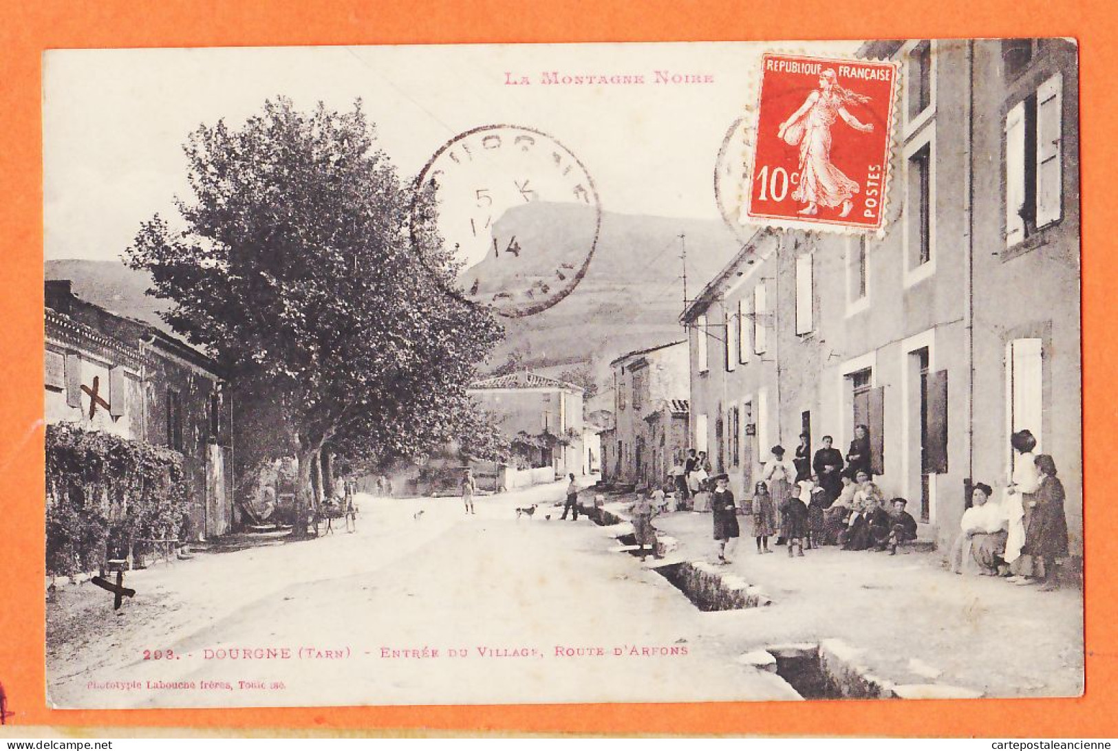 01910 / ♥️ ⭐ Lisez Nouvelles Guerre DOURGNETarn Entrée Village Route ARFONS 1914 à Abbé GROS Curé St-Barthelemy Cahors - Dourgne