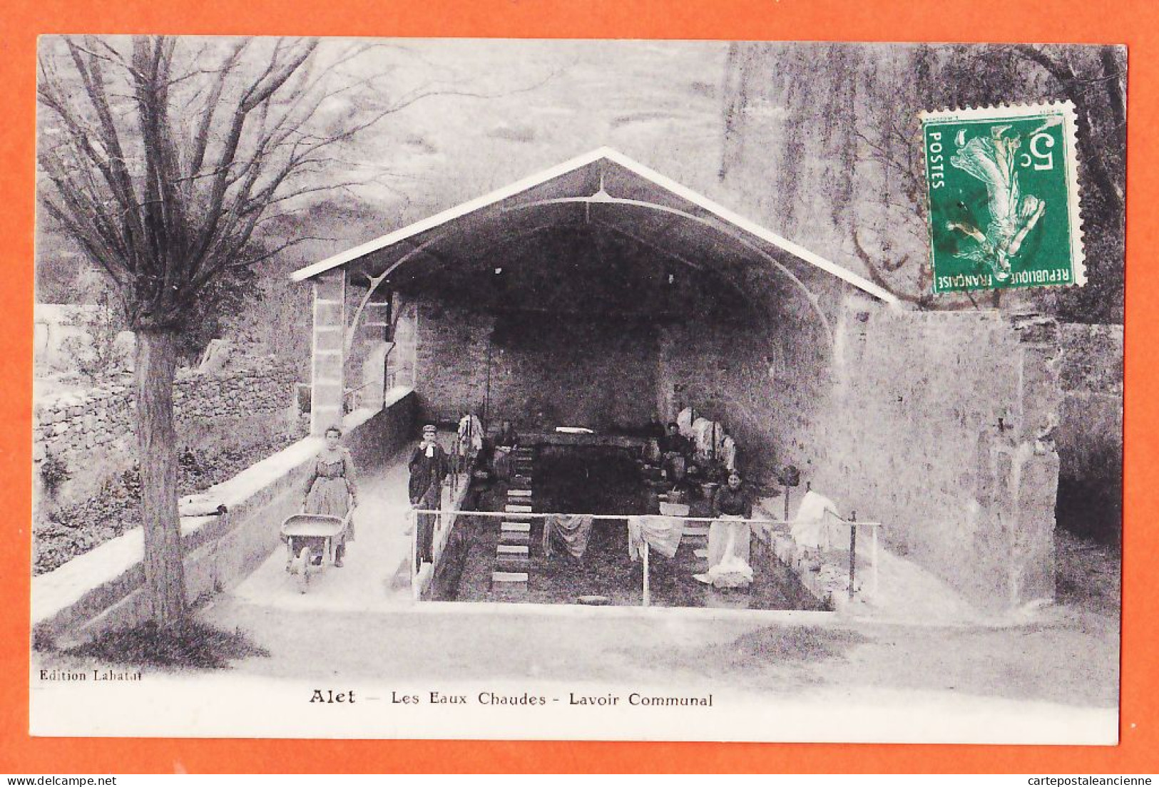 01968 / ♥️ ⭐ ALET 11-Aude Eaux Chaudes LAVOIR Communal Blanchiseuses Lavandières à FLAIRE PEYRE Café COUSINIER Castres - Altri & Non Classificati