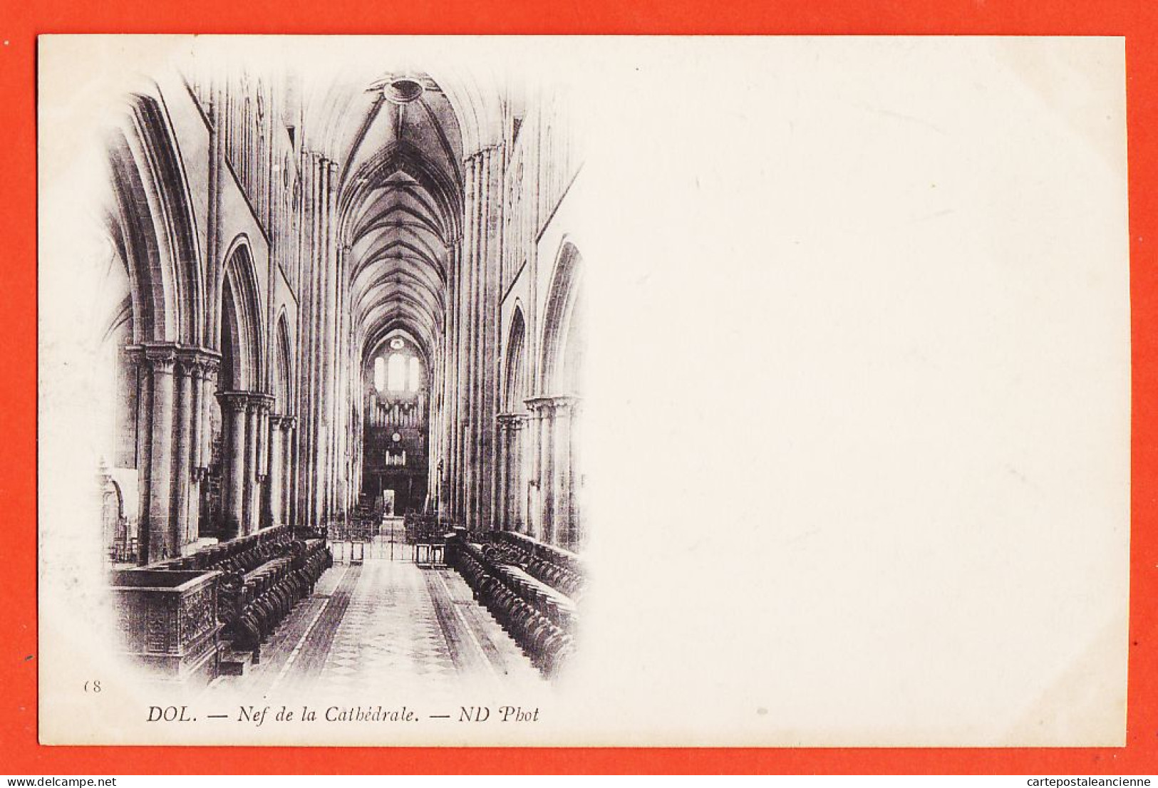 01500  / ♥️ ⭐ ◉ DOL-de-BRETAGNE 35-Ille Et Vilaine ◉ Nef De La Cathédrale 1900s ◉ NEURDEIN 68 - Dol De Bretagne