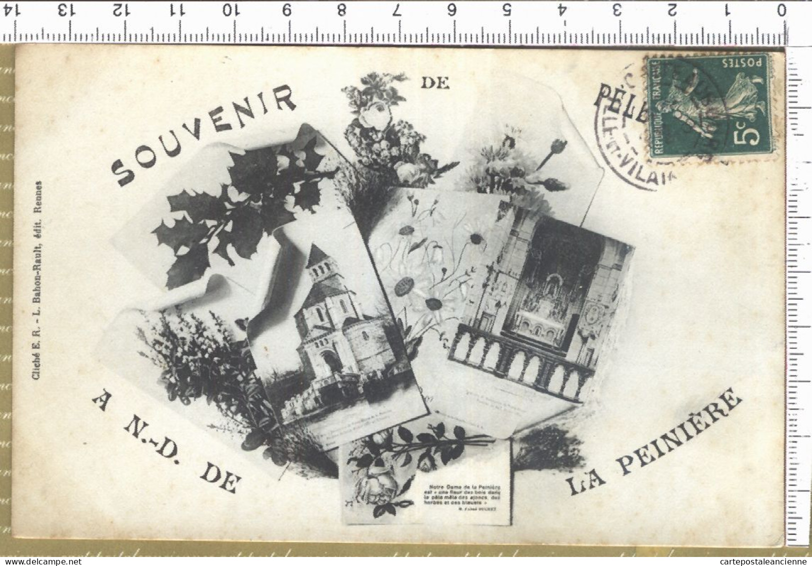 01510 / LA PEINIERE 35-Ille Et Vilaine N-D De LA PEINIERE Souvenir Muiltivues De NOTRE-DAME 1908 - BAHON RAULT - Autres & Non Classés