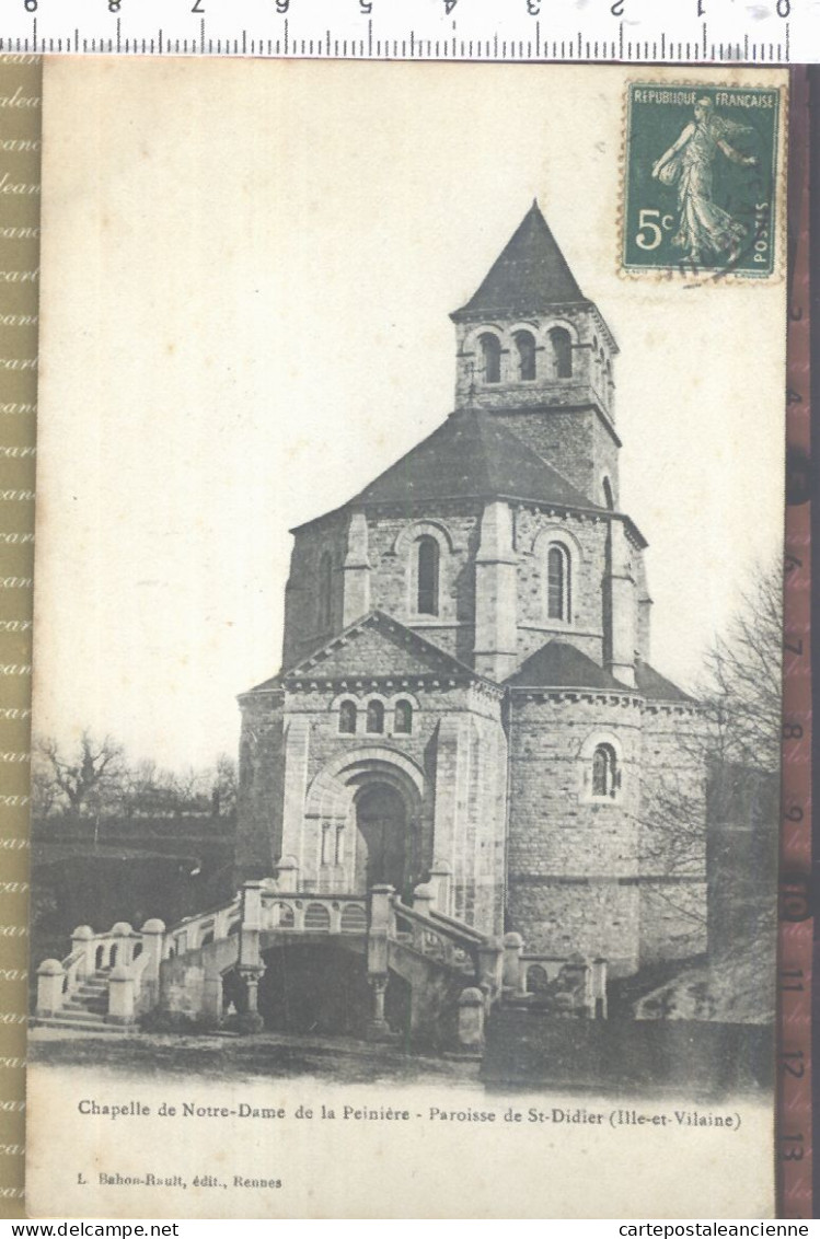 01511 / Paroisse De SAINT-DIDIER 35-Ille Et Vilaine N-D De La PEINIERE Chapelle NOTRE-DAME 1910s - BAHON RAULT - Autres & Non Classés