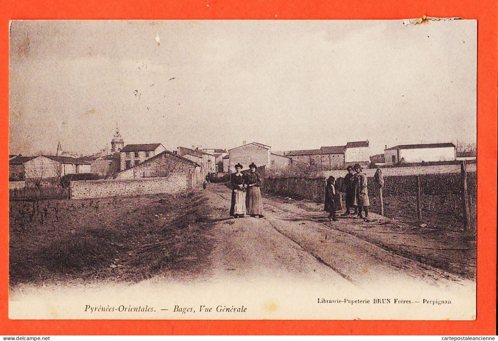 01966 / ♥️ ⭐ Rare BAGES 66-Pyrénées Orientales Vue Générale 1905 à. GARIDOU Mercière Port-Vendres Lib. BRUN Perpignan - Otros & Sin Clasificación