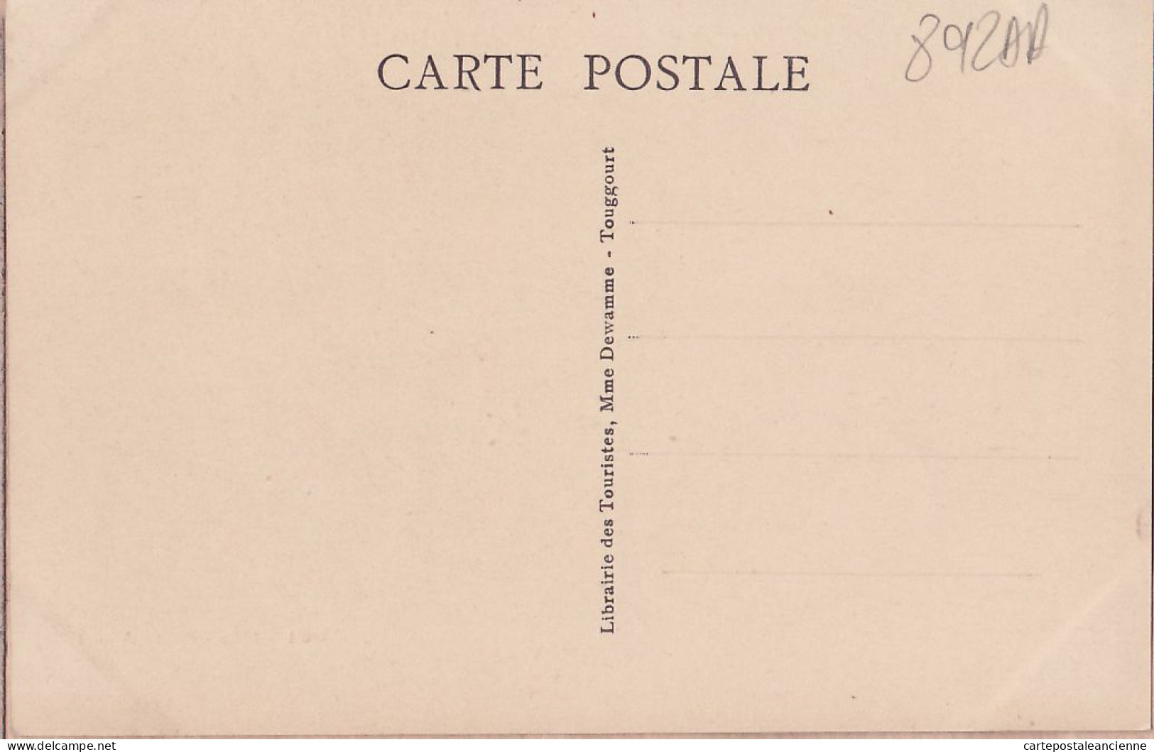 01555 / TOUGGOURT Algérie Vue Sur Ville INDIGENE Et GARE 1920s Edition Librairie Mme DEWAMME ETOILE Photo ALBERT 8 - Autres & Non Classés