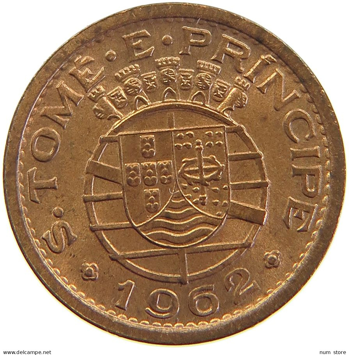 ST. THOMAS PRINCE 10 CENTAVOS 1962 #s105 0619 - Santo Tomé Y Príncipe