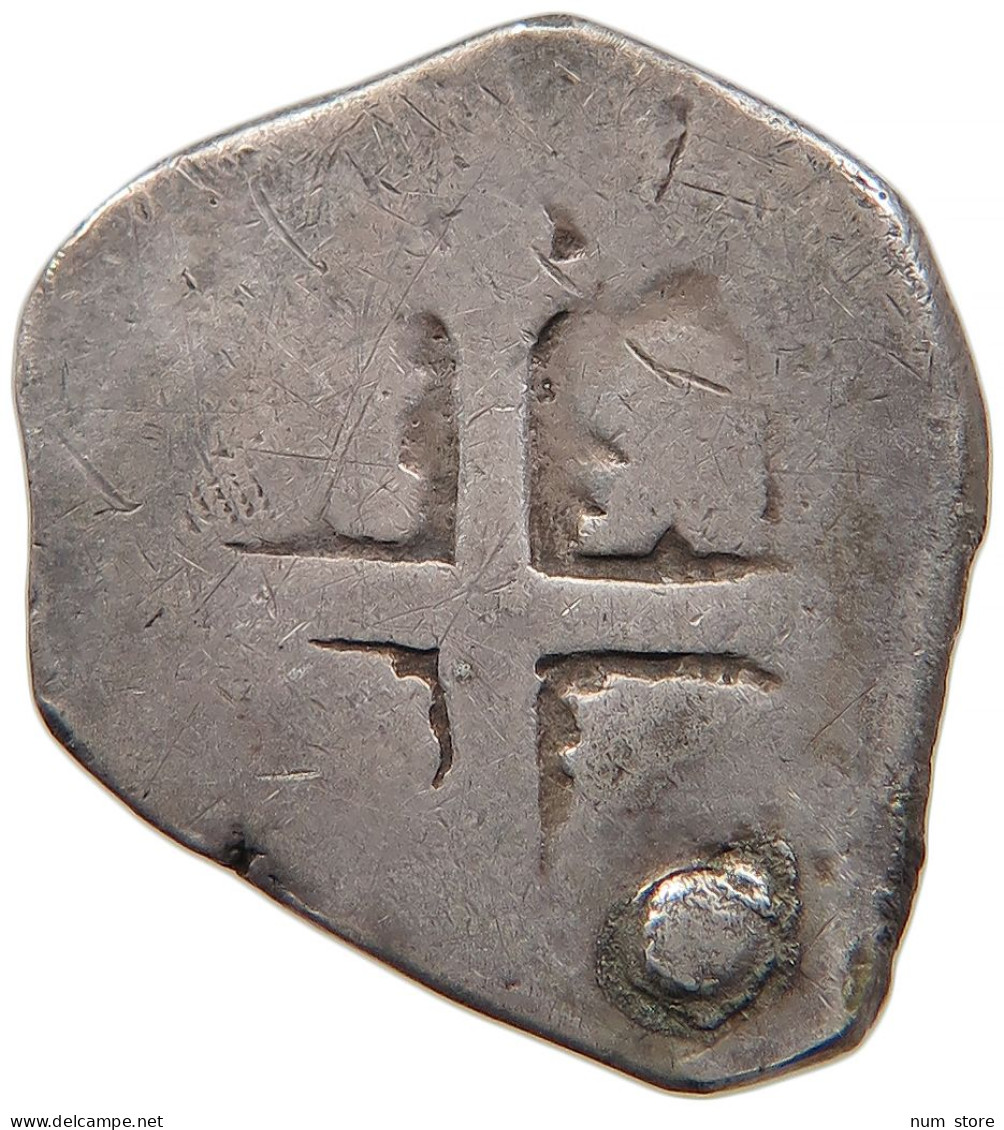 SPAIN 2 REALES COB HOLED REPAIRED 23MM 5.9G #t034 0155 - Erstausgaben