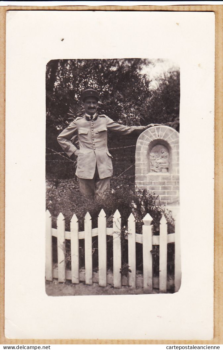 01779 / Peu Commun Carte-Photo DAMAS Syrie 1920s Militaire " Monument érigé Sur Mon Initiative " Cimetière ?  Tombe ? - Syrie