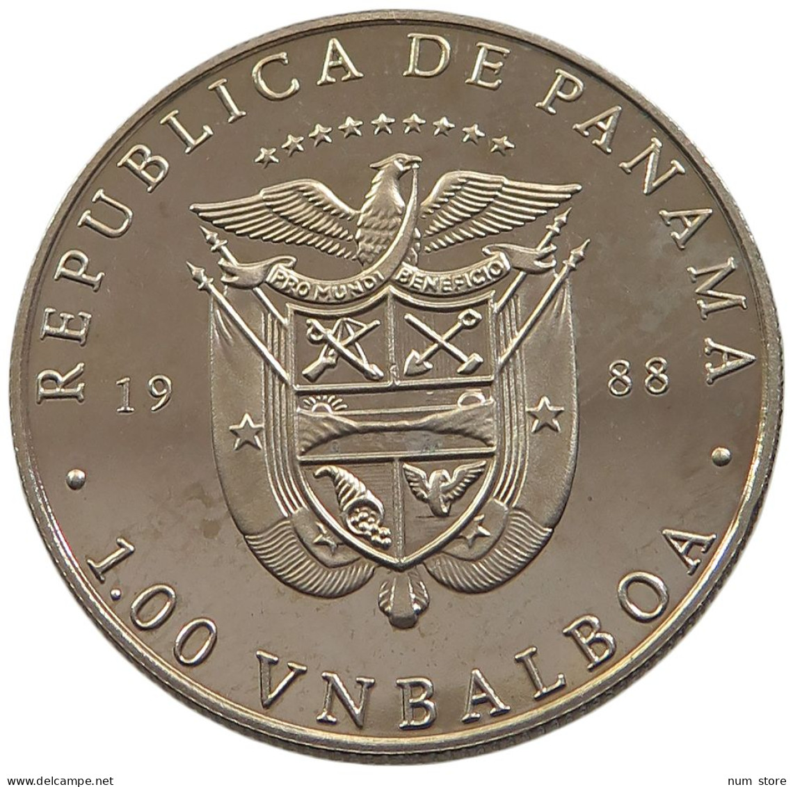 PANAMA BALBOA 1988 KENNEDY PROOF #sm14 1093 - Panamá