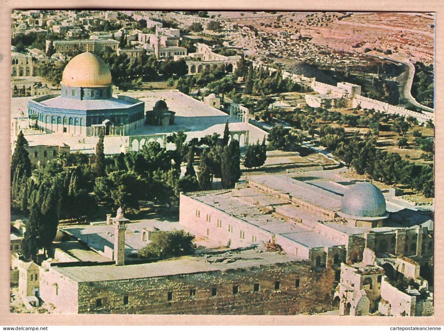 01790 / TEMPLE AERA FROM AIR ISRAEL 1970s - Israel