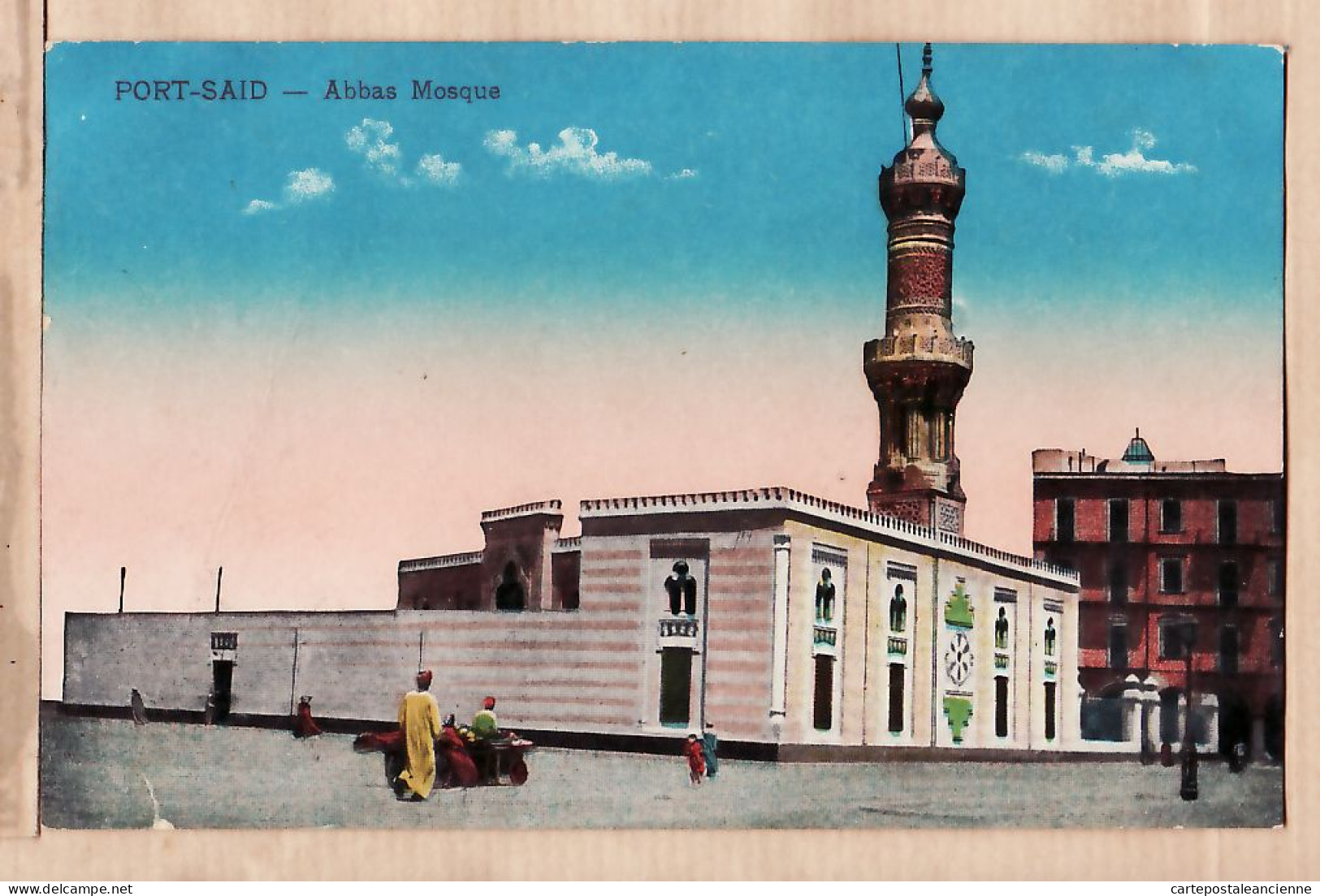 01850 / Egypt SUEZ PORT-SAÏD ABBAS MOSQUE 1910s Litho Color CAIRO POST CARD TRUST 369 Egypte Agypten Egipto - Port-Saïd