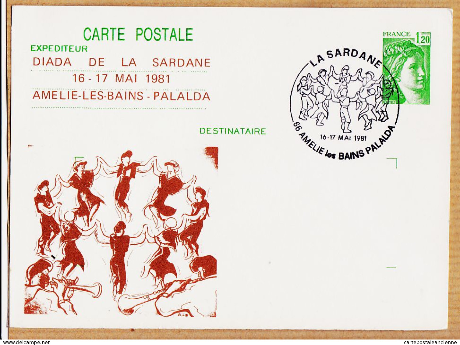 01961 / Rare AMELIE-LES-BAINS PALALDA DIADA De La SARDANA 16-17 Mai 1981 La Sardane - Autres & Non Classés