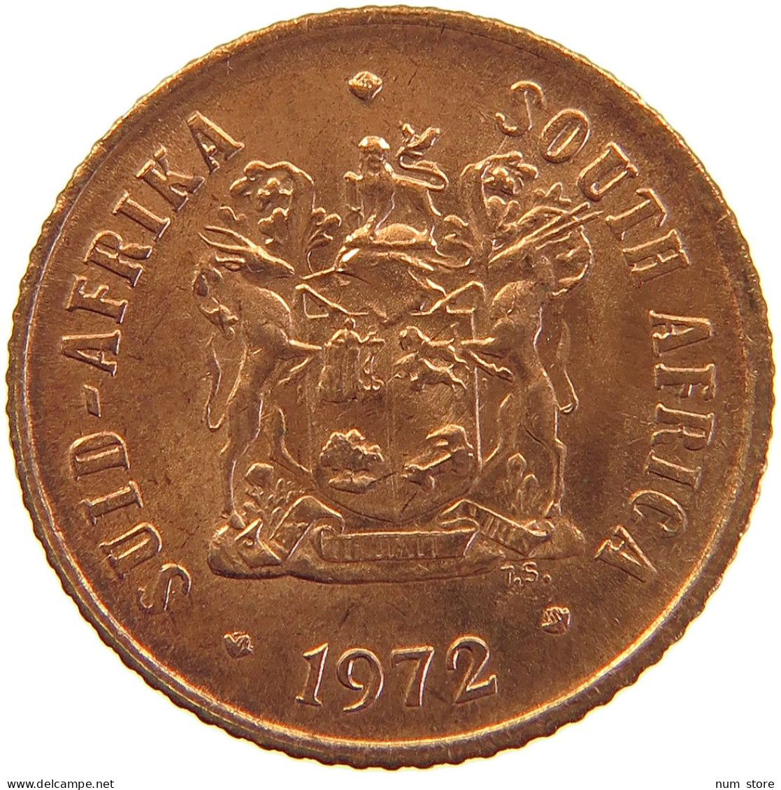 SOUTH AFRICA 1 CENT 1972 #s105 0391 - Afrique Du Sud