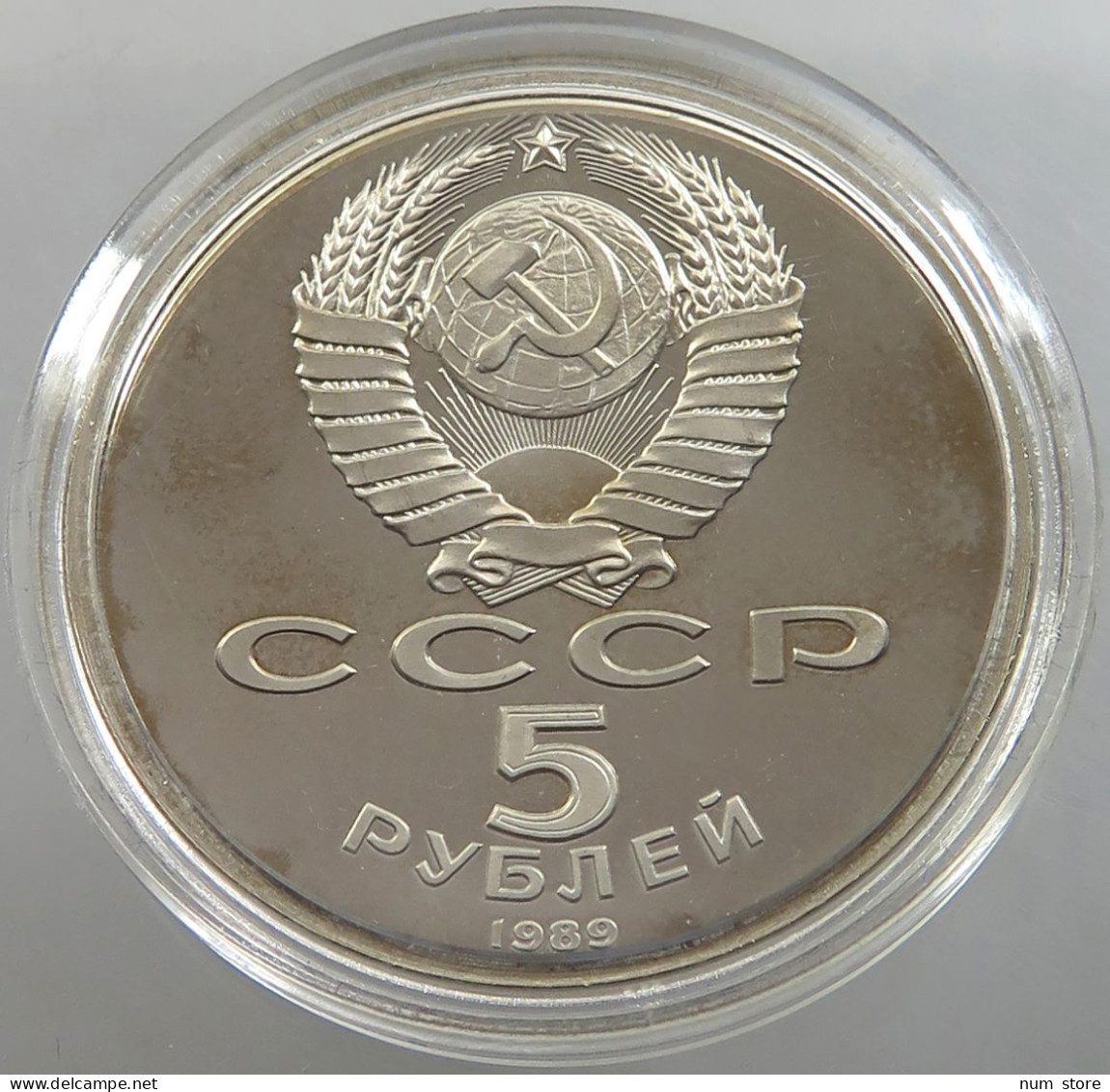 RUSSIA USSR 5 ROUBLES 1989 PROOF #sm14 0409 - Russia