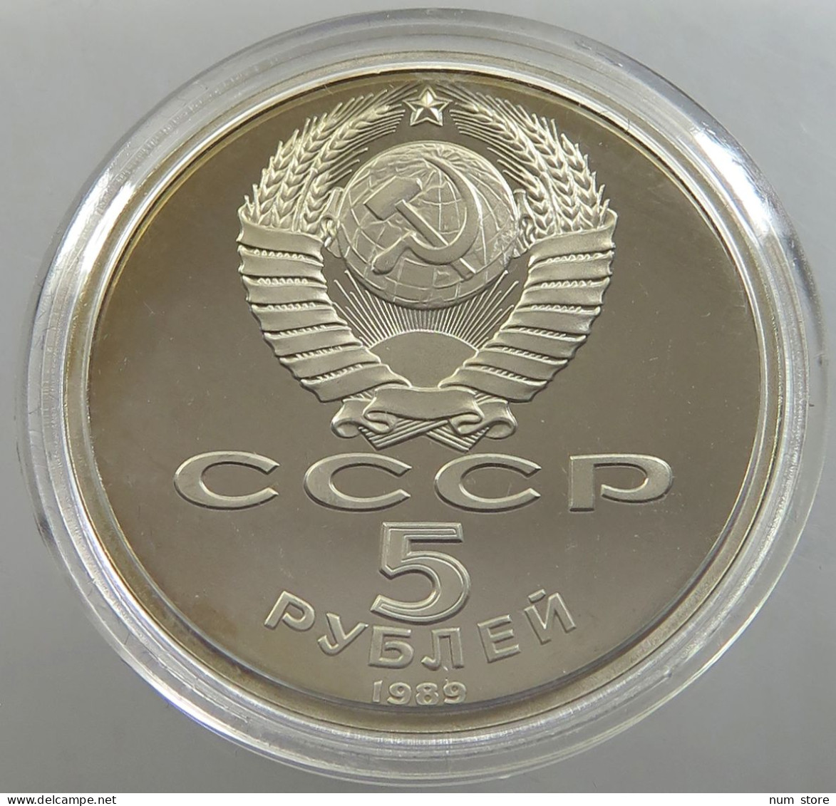 RUSSIA USSR 5 ROUBLES 1989 PROOF #sm14 0435 - Rusland